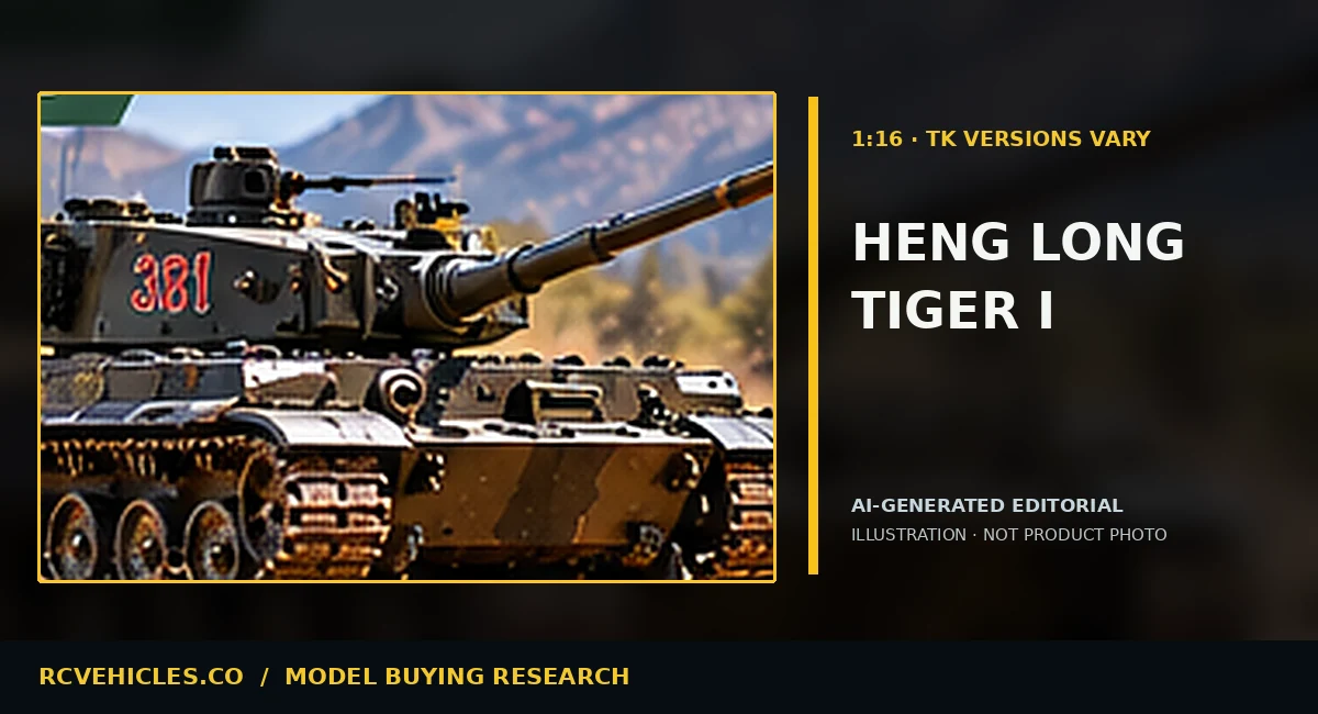AI-generated editorial illustration for Heng Long Tank TK7.0 Buying Checklist: Versions and Features; not a product photograph