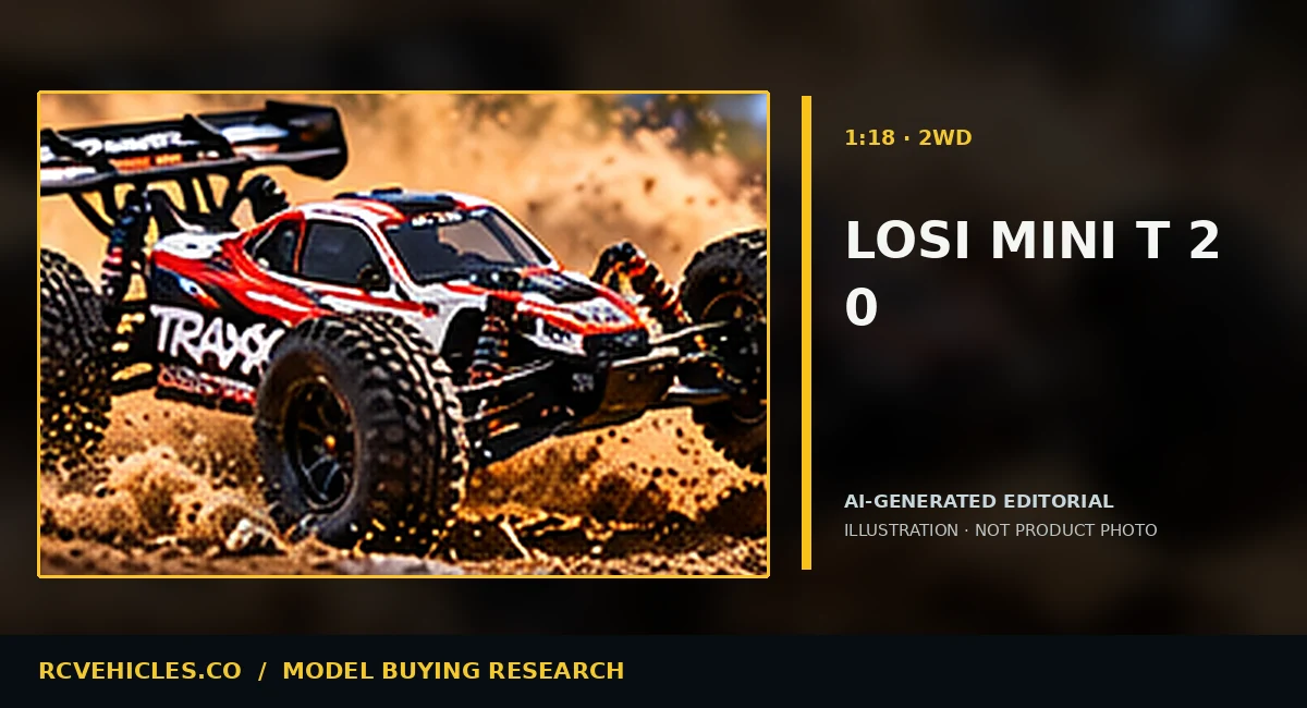 AI-generated editorial illustration for RC Racing Tires by Surface: Hardpack, Grass, Dirt and Asphalt; not a product photograph