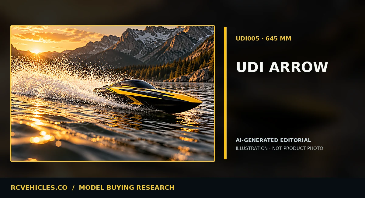 AI-generated editorial illustration for RC Speedboat Pre-Launch and Maintenance Checklist; not a product photograph