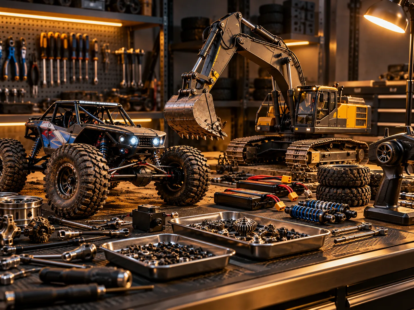 Illustrative Buggies & Bashers RC vehicle scene